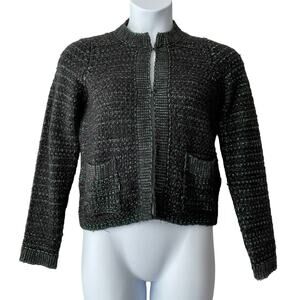 Sandro Tweedy Textured Unlined Jacket Size Small US 2-4 Brand 1